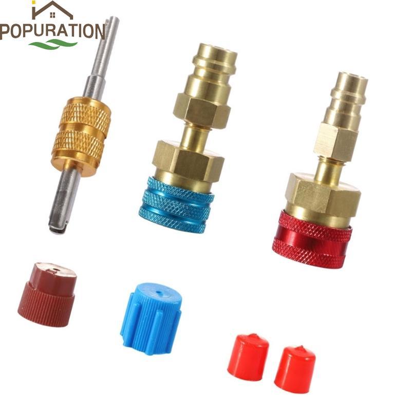 POP R1234YF ถึง R134A Quick Coupler Adapter ขั้วต่อฟิตติ้ง R1234YF