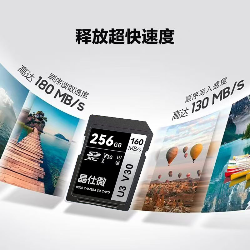 กล้องดิจิตอล SLR การ์ด SD การ์ดหน่วยความจําความเร็วสูง 128 กรัมเหมาะสําหรับ Canon Nikon Sony SLR กล้