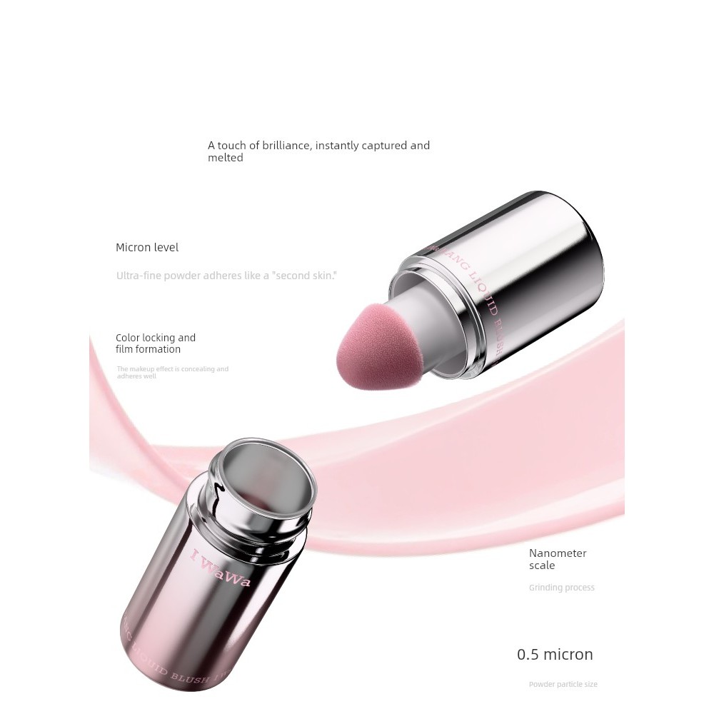 บลัช ที่ปัดแก้ม Iwawa iwa iwawa Blush Liquid Revealing Tender Good Complexion Clear Contouring Natur