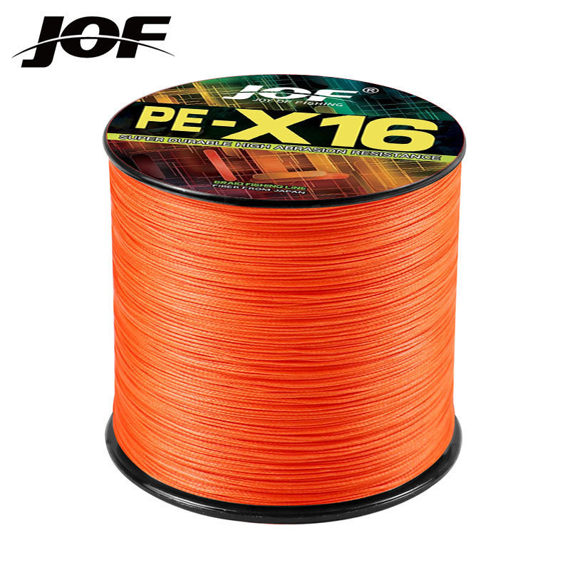 JOF 300M 16 Strands สายตกปลาแบบถัก สาย PE หลากสี น้ําเค็มน้ําจืด PE สายตกปลา