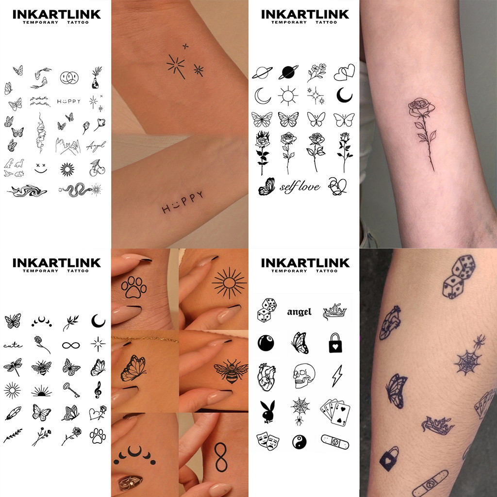 สติ๊กเกอร์รอยสักชั่วคราว ติดทนนาน 7-15 วัน ลายสักวิเศษ