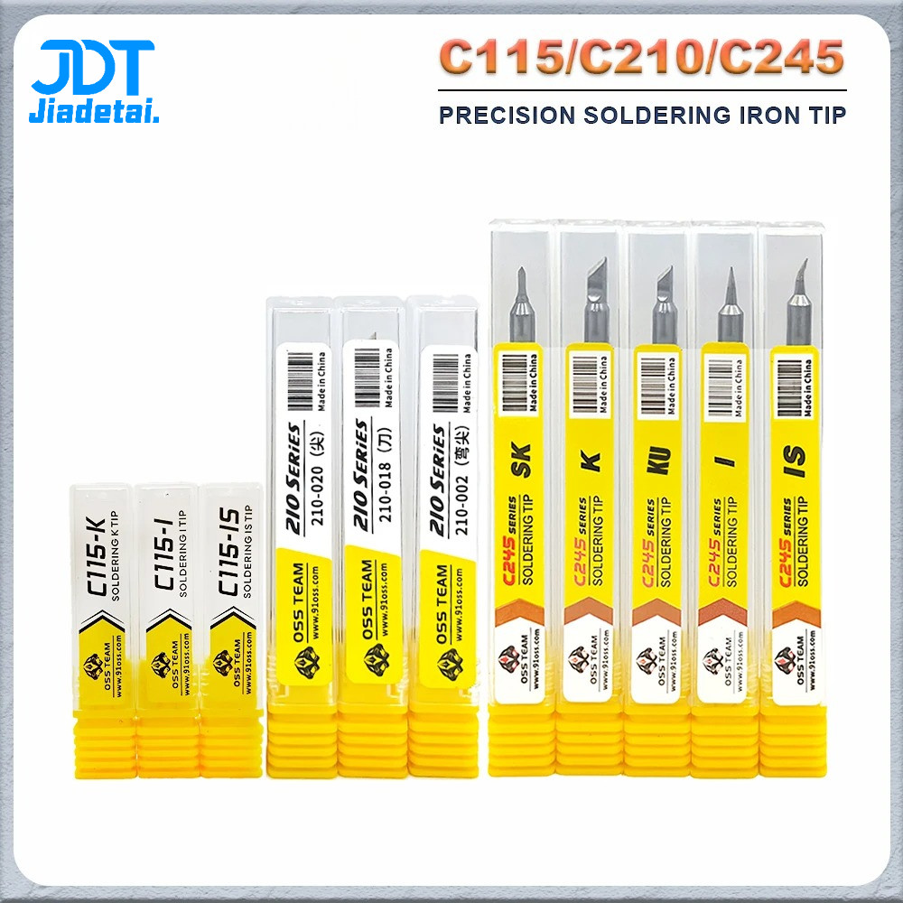 OSS C115 C210 C245 Super Fine series หัวแร้งเคล็ดลับสําหรับ T80 HS02 หัวแร้ง T210 T245 สถานีบัดกรี