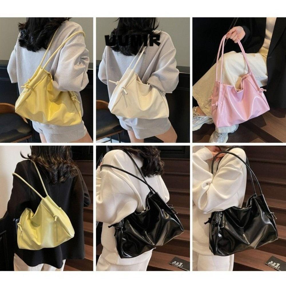 กระเป๋าสะพายไหล่PU หนัง PU ความจุมาก เหมาะสำหรับทุกโอกาสและใช้เป็น tote bag สุภาพสตรี