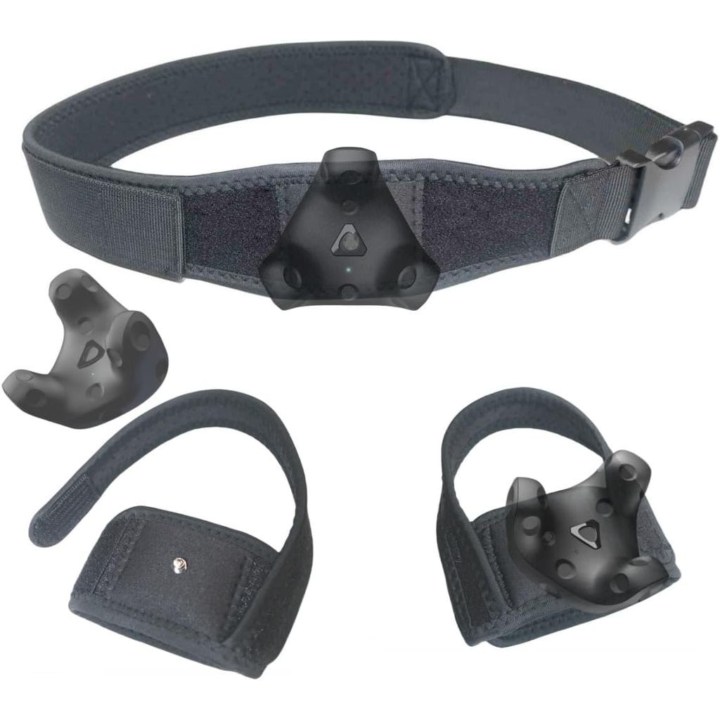 VR Tracker Straps เอว+เท้า 3 in1(รุ่นใหม่ปี 2024) สําหรับ Vive Tracker, Ultimate Tracker, Tundra Tra