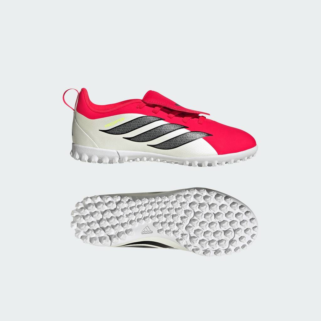 adidas ฟุตบอล รองเท้าฟุตบอล PREDATOR LEAGUE Turf สำหรับเด็ก เด็ก สีแดง JR7912