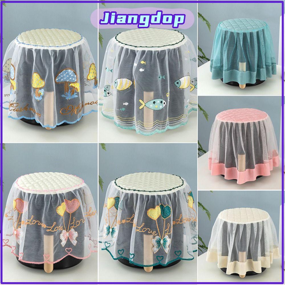 JIANG ฝาครอบหม้อทอดอากาศและหม้อหุงข้าว ลูกไม้ทรงกลม สไตล์อภิบาล ป้องกันฝุ่น ซักได้ สำหรับห้องครัว