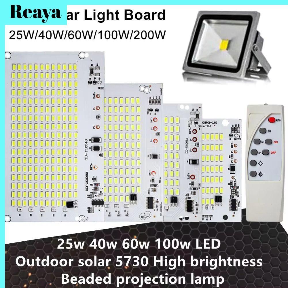 REAYA แผงแหล่งกําเนิดแสง 1 ชิ้น, ความสว่างสูง 25/40/60/100/250 วัตต์ LED Light Board, SMD5730 พร้อมรีโมทคอนโทรลแสงสีขาวรีโมทคอนโทรล Floodlight