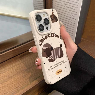 🔥POPPA🔥น่ารัก สุนัข เคสไอโฟน เหมาะสำหรับ IPhone 13 11 15 12 16 7 14 Pro Max XS XR X Max 8 Plus เคสโทรศัพท์ที่ทำจากกระจก
