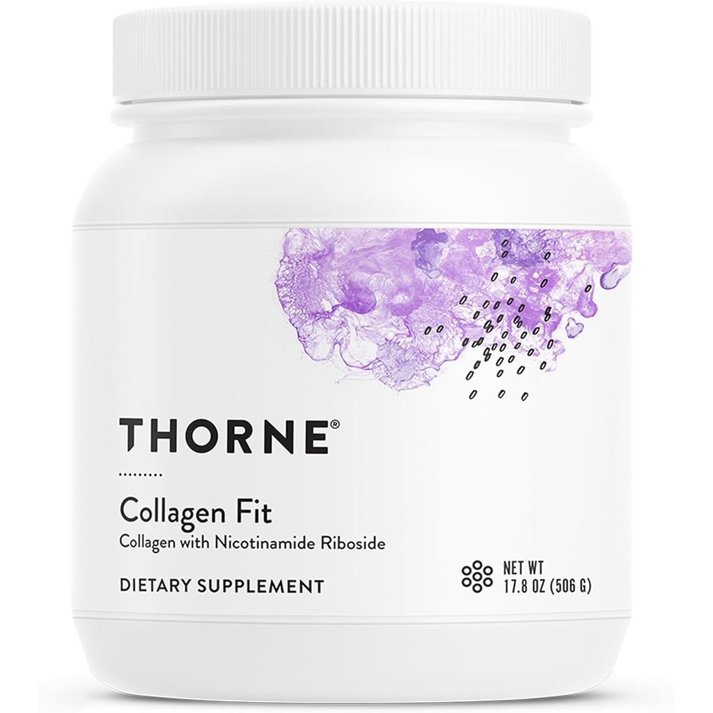 THORNNE Collagen Fit - ผงคอลลาเจนเปปไทด์รสธรรมชาติ มีนิโคตินามายด์ไรบโอไซด์ - ทุกซองให้คอลลาเจนเปปไท