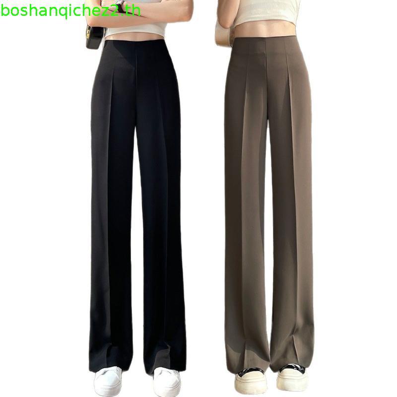 B0010  Beer&Oil กางเกงขายาวเอวสูงซิปหลังบานลิลลี่ ผ้าลิลลี่งานซิปหลังมีกระเป๋า2ข้างใช้งานได้จริง