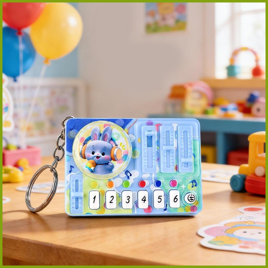 Mini Turntable DJ พวงกุญแจการ์ตูนอุปกรณ์เสริม DJ Disc Player พวงกุญแจสําหรับเด็กชายหญิงเด็ก nesarth