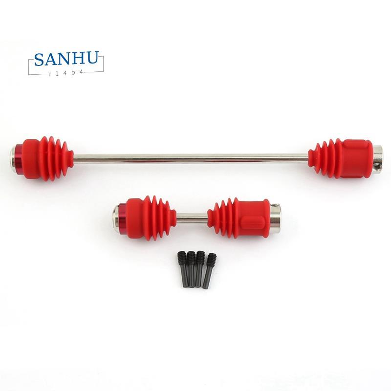 โลหะเหล็กอัพเกรดอะไหล่ Center Driveshafts CVD 8655R พร้อมรองเท้ากันฝุ่นสําหรับ 1/10 E- Erevo 2.0 สีแ