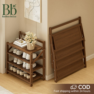 【Ready Stock】 3-Tier Shoe Rack for Home Entrance | Large Capacity |3 层鞋架 | 家用门口收纳鞋柜 | 实木纹高颜值大容量