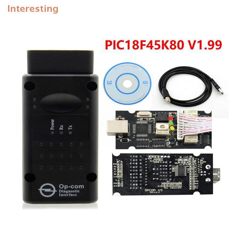 [น่าสนใจ] 2021 200603OPCOM V5 PIC18F458 OP COM 1.99 สนับสนุนแฟลชเฟิร์มแวร์ Update OP-COM CAN BUS OBD