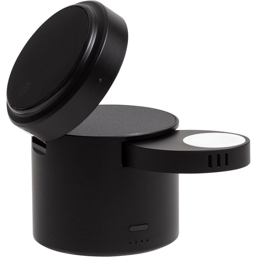 AT&T Essential 3-in-1 Portable Power Drum Qi2 Wireless Charger และ Powerbank ใช้งานร่วมกับ iPhone 15