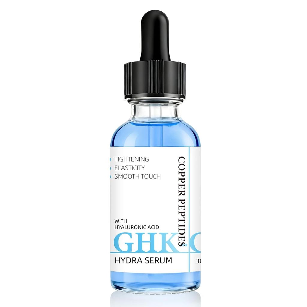 GHK-CuCopperPeptideFaSerum–Moisture-BalancingFormumuronicAcid–LightweightDailyHydration,1floz