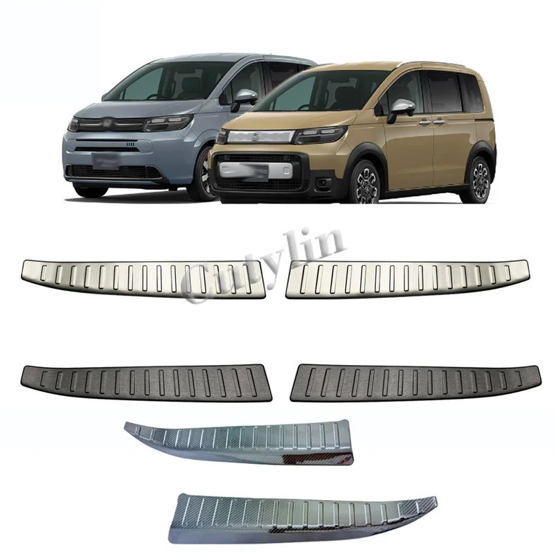 สําหรับ Honda FREED AIR/CROSSTAR GT 2024 2025 สแตนเลสด้านในด้านหลังกันชนประตู Sill Trunk ด้านหลังแผ่