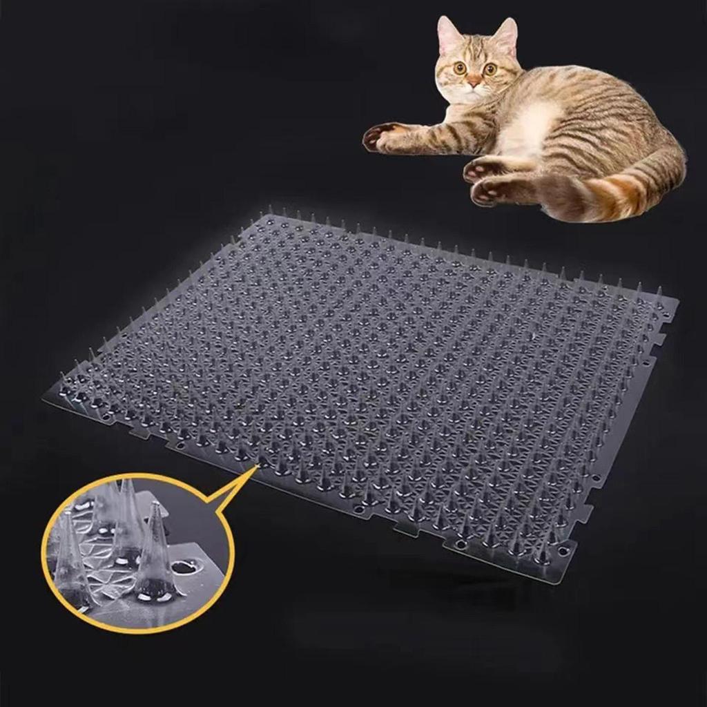 [qqnquv] Cat Deterrent Mat with Spikes, Transparent Spiked Pet Mat for Outdoor Sofa, Garden, Window