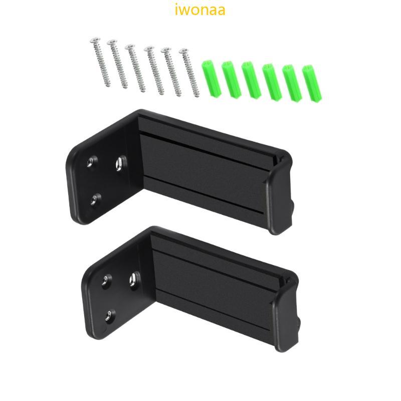 Iwo ขยายความลึก Sound Bar Bracket Holder Secure รับน้ําหนักสูงสุด 44Ibs สีดํา