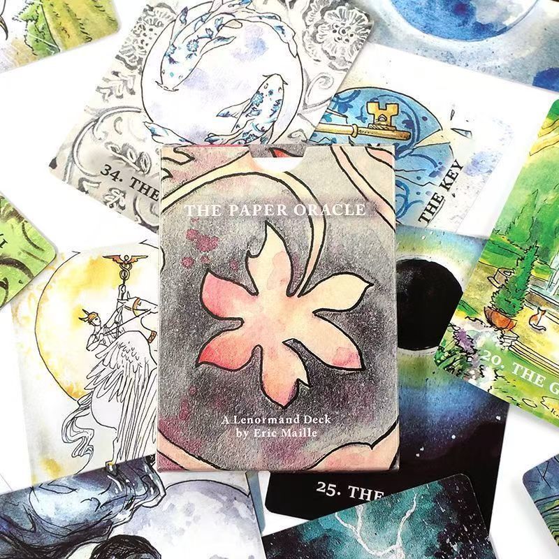 เกมกระดานการ์ดรูปแบบใหม่กระดาษ Oracle การ์ดกระดาษ Oracle Lenormand Oracle Card เกมกระดานการ์ด 3.27