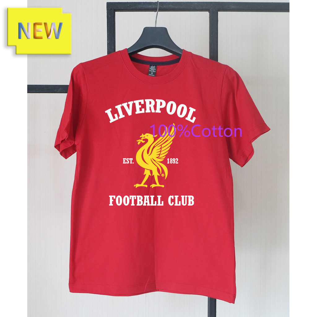 เสื้อลิเวอร์พูล Liverpool EST.1892 SCREEN T-SHIRT Liverpool Authentic Cotton Soft Texture ไม่สวมใส่ร
