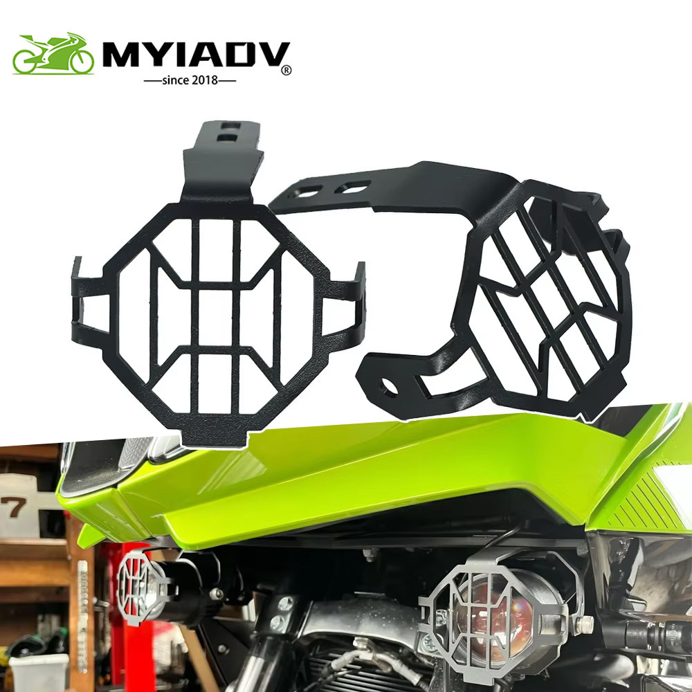 P-LED Fog Light Cover Motorcycle Fog Lamp Holder Guard Grille For BMW R1200GS Adventure R1250GS R120