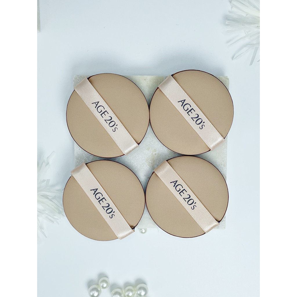 พัพแต่งหน้า พัฟ AGE20s AGE20s Puff Round Wet Dry BB Cream Cushion Puff Replacement Pack No Powder Su
