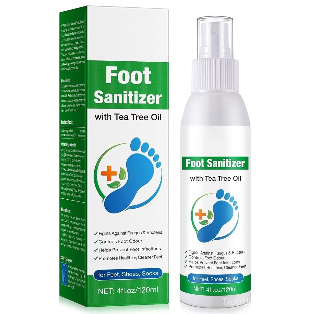 Tea Tree Oil Foot Spray, Transparent Foot Spray Refreshing, Natural Tea Tree Oil Spray 120ML