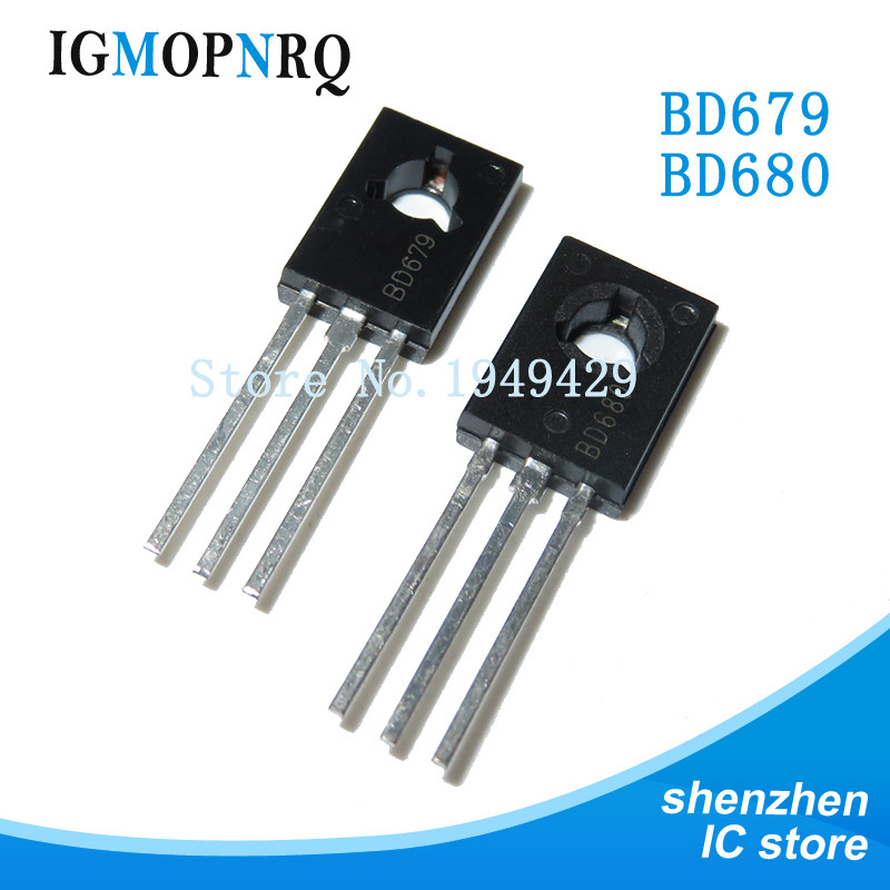 10PCS 2SB649 2SD669 2SB772 2SD882 BD237 BD679 BD680 BD681 BD682 TO126 BD238 BD677 BD678 BD875 BD435 