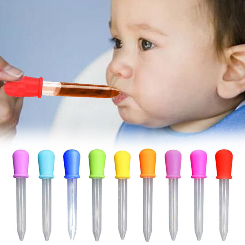 ซิลิโคน Dropper Baby Feeder Baby Dropper กินเครื่องมือที่มีประโยชน์ Feeding Tip Dropper 5ml Dropper 