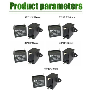 ร้านอยู่กทม.คาปาซิเตอร์ 450v 1.5uF 2uF 3uF 4uF 12uF เครื่องซักผ้า เเอร์ พัดลม ตู้เย็นตัวเก็บประจุ ระบายความร้อนได้ดี
