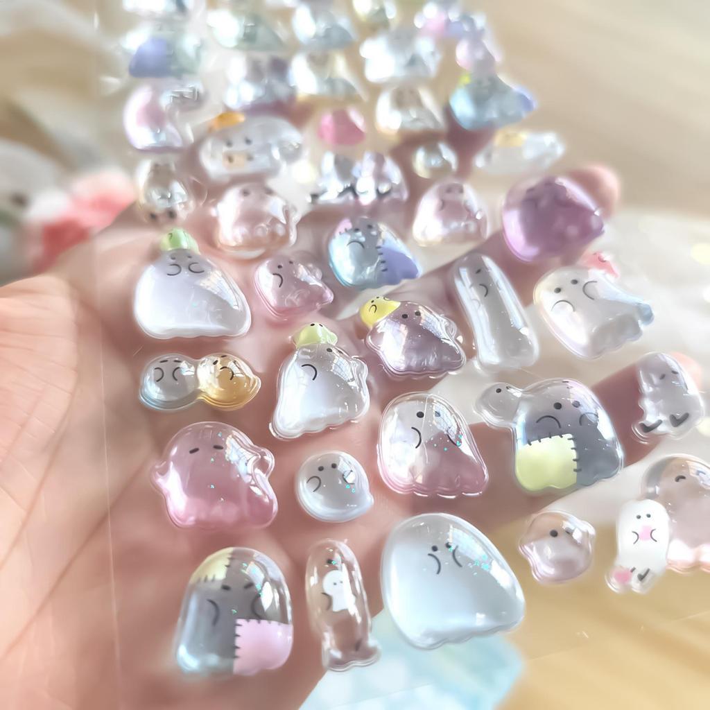 3D Bubble สติกเกอร์น่ารักกาวนํากลับมาใช้ใหม่ 3D Bubble สติกเกอร์สําหรับเคสโทรศัพท์สําหรับชายหญิงเคสโ