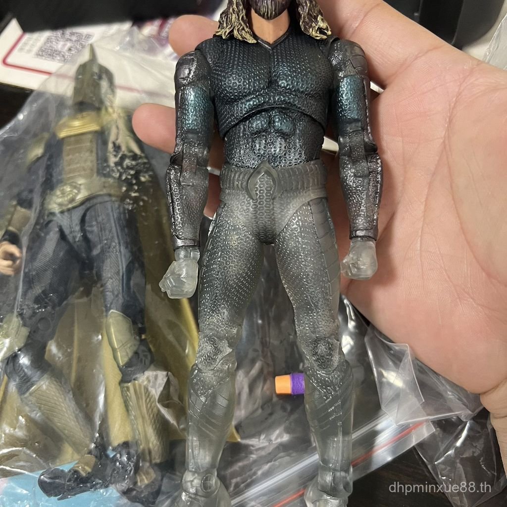 ของแท้ 23cm McFarlaneand DC Aquaman 2 Stealth Suit First Edition Flash Dr. โชคชะตาจํานวนมากไม่มีบรรจ
