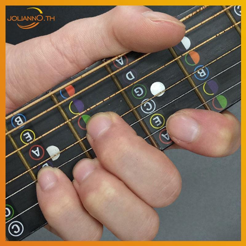 Joliann0 กีตาร์ Fretboard Notes ป้าย Stier Fingerboard Fret Decals สําหรับ Guitarra th