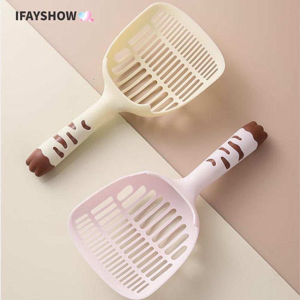 IFAYSHOW สุนัขตักทราย, กล่องขยะประหยัดแรงงานพลั่วครอกแมว, กรองครอกแมวทําความสะอาดอุจจาระลูกแมวห้องน้ําทําความสะอาดสัตว์เลี้ยงเครื่องมือทําความสะอาด