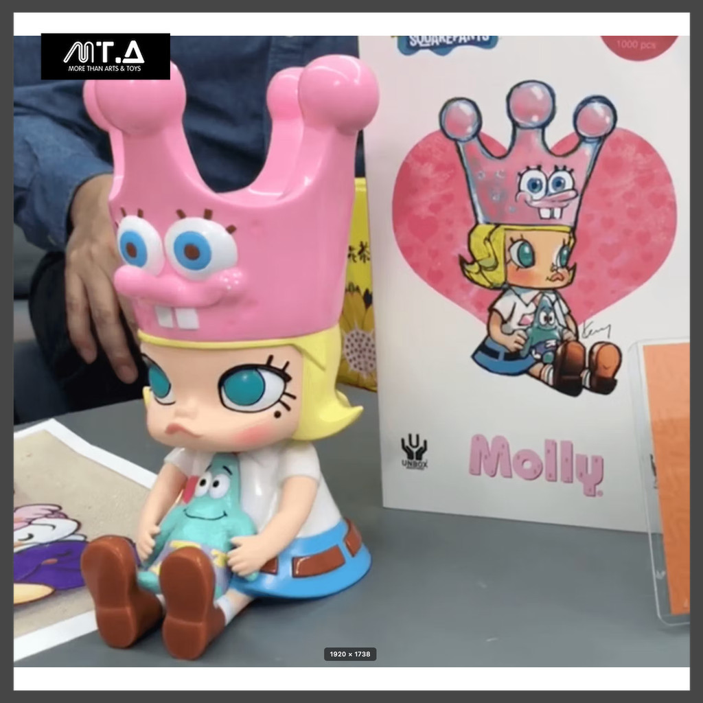 พร้อมส่ง🇹🇭 MTA.  Molly X Spongebob By Kennyswork X Unbox Industries