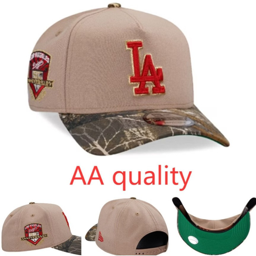 คุณภาพ AA New Era Los Angeles Dodgers 50th Anniversary Camel Realtree Edition 9Forty A หมวกเบสบอลกรอ