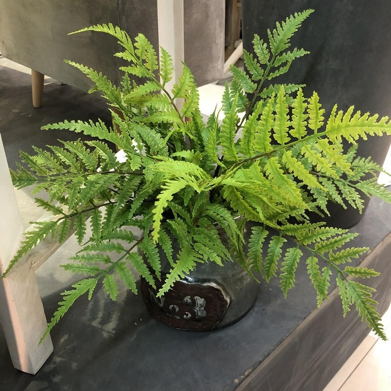 1pcs Artificial Plants Bedroom Party Home Decoration with 7 Branchs DIY Fake Green Persian FernLeave