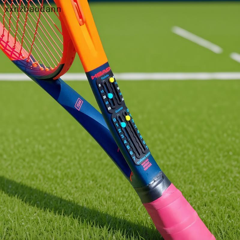 [XXNZMM] Tennis Score Keeper Scorring ขวาขนาดเล็ก Score Board สําหรับไม้เทนนิส Padel Racket Anti-Pai