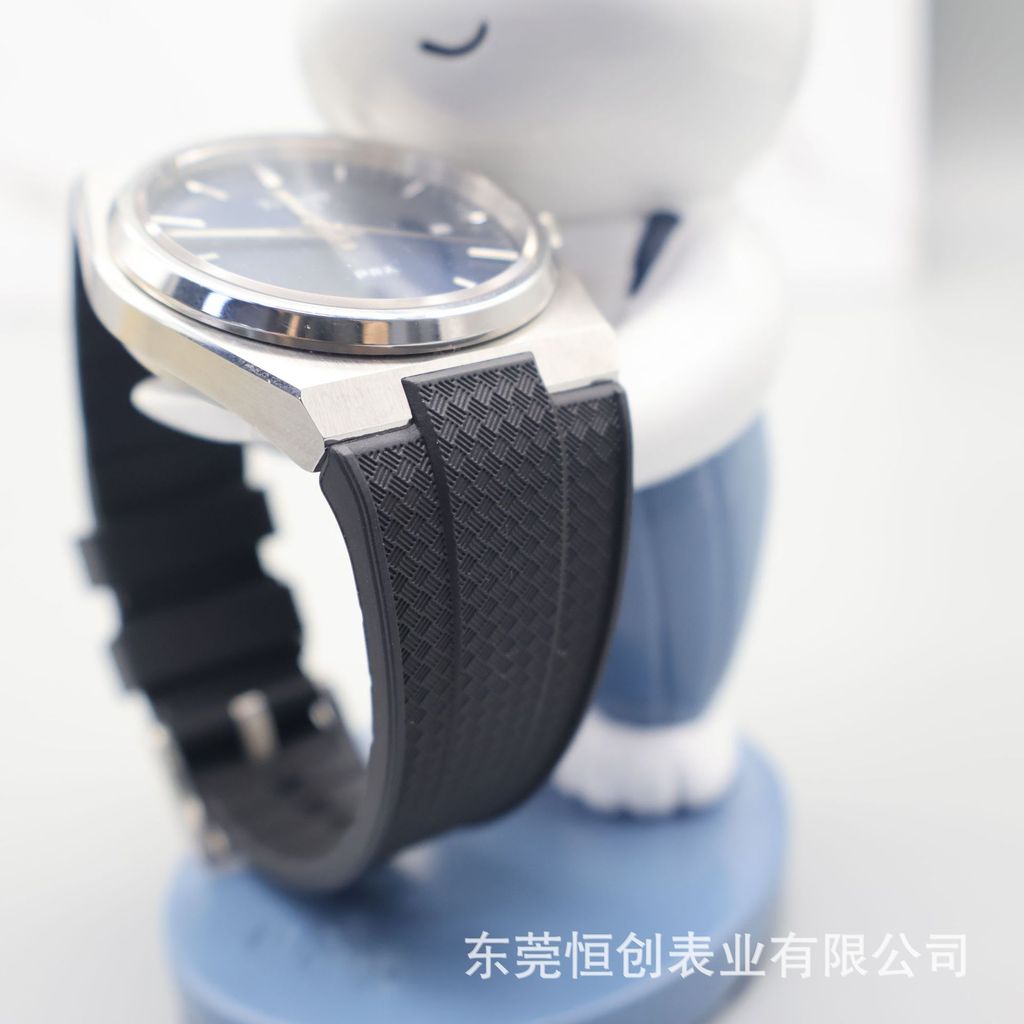 เหมาะสําหรับ Tian PRX Super Player สายนาฬิกาซิลิโคนเหลว T137.407/410 ปากยื่น One Piece Shipment QZTE