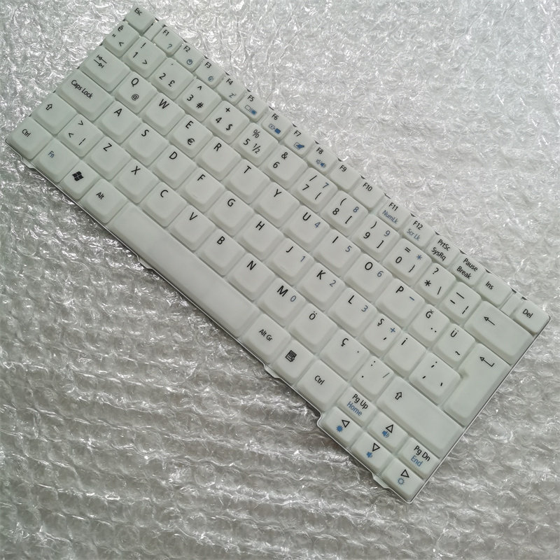 NB1985 สําหรับ Acer Acer 3000 TM3000 TR คีย์บอร์ดตุรกี สีขาว