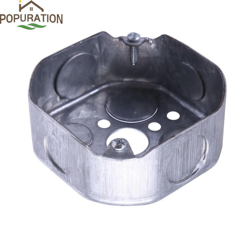 POP กล่องแปดเหลี่ยมลึก 4x4 นิ้ว เหล็กชุบสังกะสี Knockout สําหรับการใช้งานส่วนใหญ่