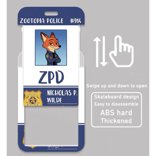 Zootopia Card Holder Featuring Officer Judy Hopps & Nick Wilde Portable ID Credit Card Case