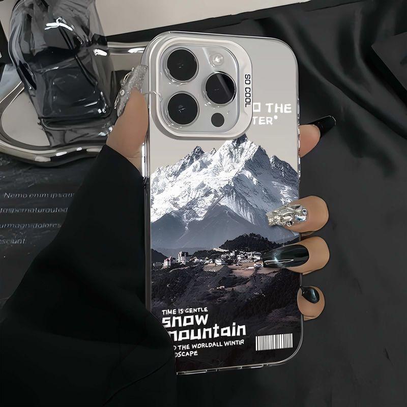 ฤดูหนาว Snow Mountain Scenery สําหรับ iphone 11 16 12 14 13 15 14PROMAX 13PROMAX 15PLUS 16PLUS 14PRO