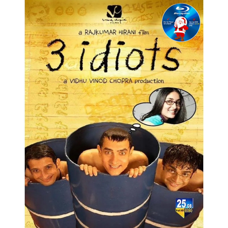 HINDI-BLURAY 3 สํานวน (2009) . Comedy/Romance Aamir Khan / Kareena Kapoor