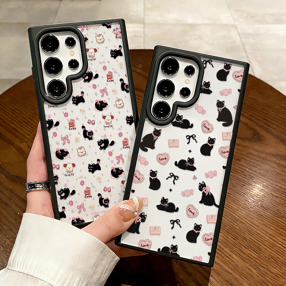 ผิวด้าน อะคริลิคโปร่งใสเคส For Samsung A07 A17 A37 A57 A05S A15 A06 A16 A55 A56 A12 A13 A14 A54 S26 S25 S24 S23 Ultra FE
