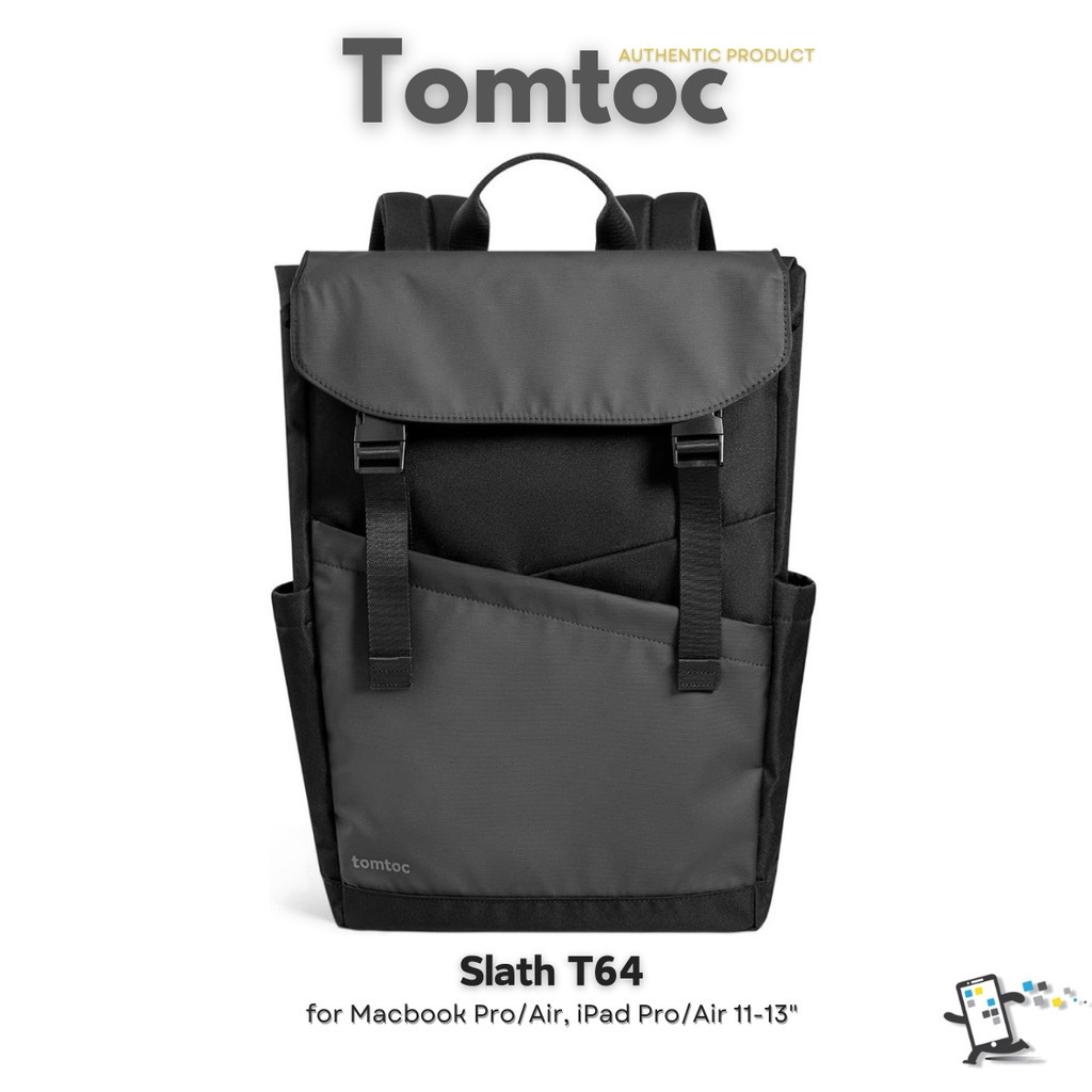 Tomtoc Slash T64 กระเป๋าเป้สำหรับ Macbook Pro, Air ขนาด 13-16" พร้อมช่องใส่ iPad Pro 11-12.9"(พร้อมส