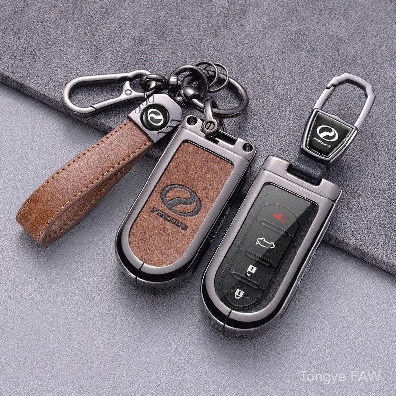 กุญแจรถโลหะผสม TPU สําหรับ Perodua Myvi Gen3/Bezza/Axia/Aruz N6SI 4RBA