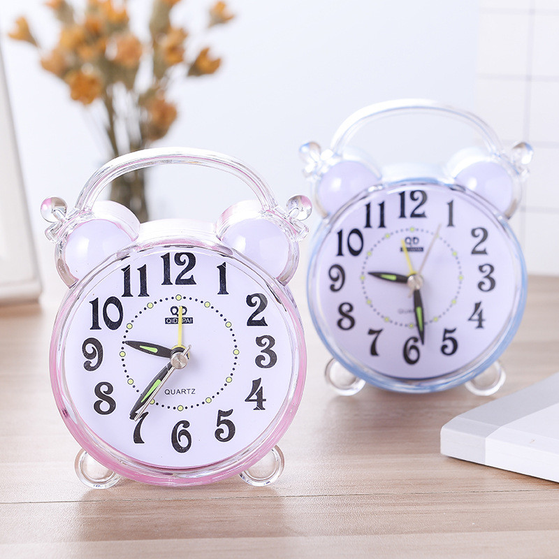 xinpin Alarm Clock Silent Bedside Student Creative Personality Lazy Simple Bedroom Cartoon Children 