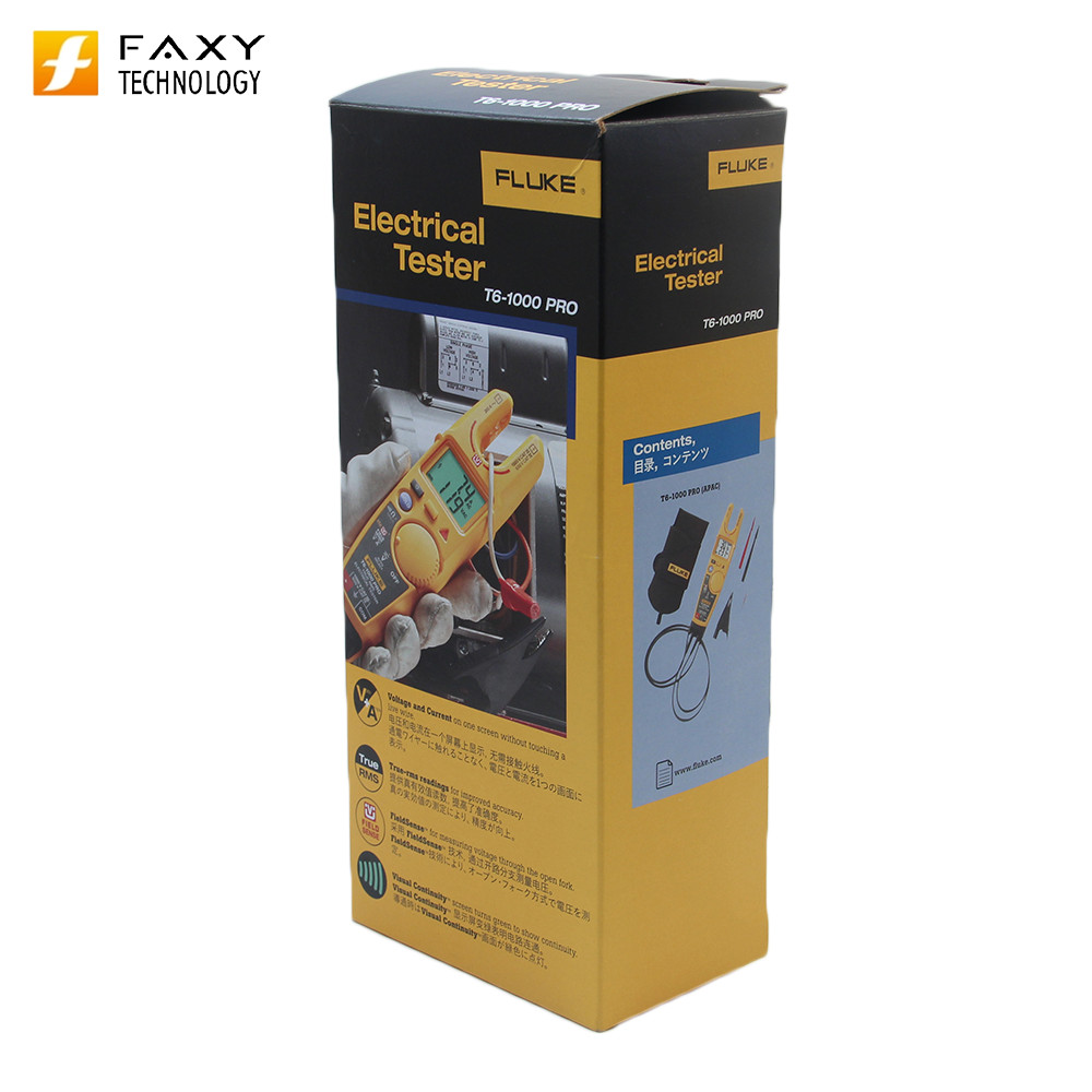 Fluke T6-1000 Pro เครื่องทดสอบไฟฟ้า T6-1000PRO แคลมป์มิเตอร์แบบไม่สัมผัส T6-600/T5-1000/T5-600 FLUKE